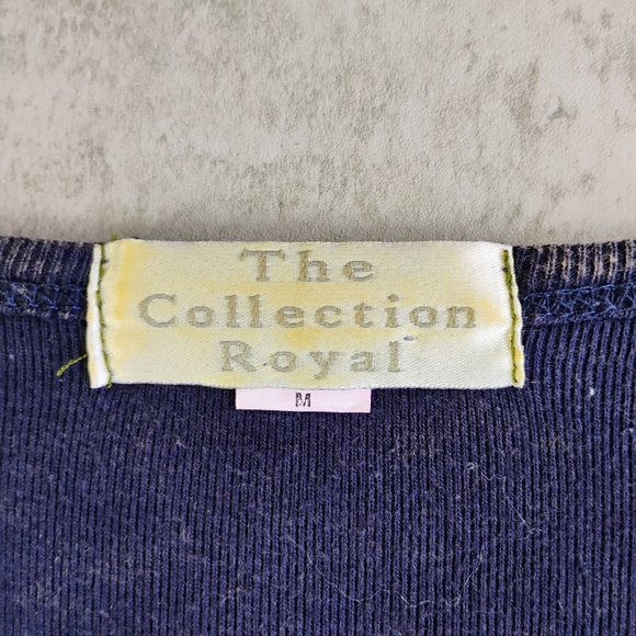 Collection Royal Boho Patchwork Top Womens Medium Long Sleeve Hippie Festival - Picture 5 of 9
